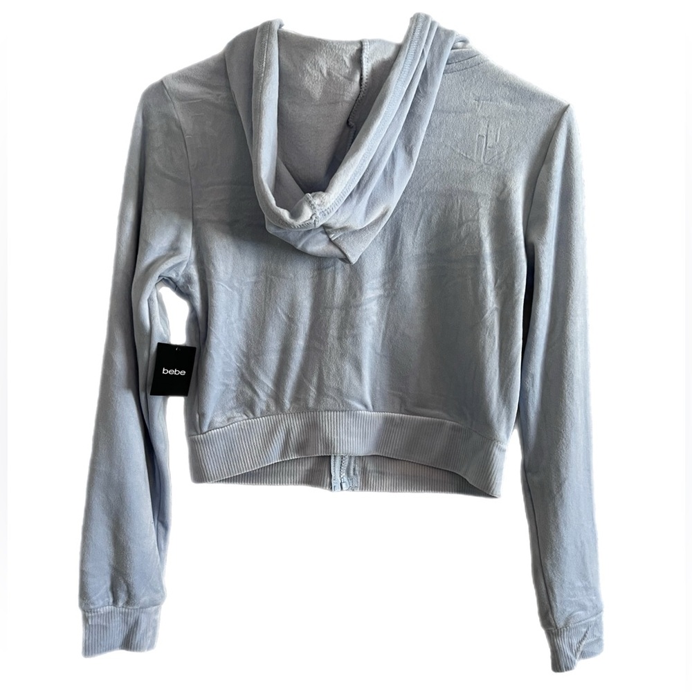 Bebe Sky Blue Rhinestone Hoodie ❄️ - Picture 4 of 10